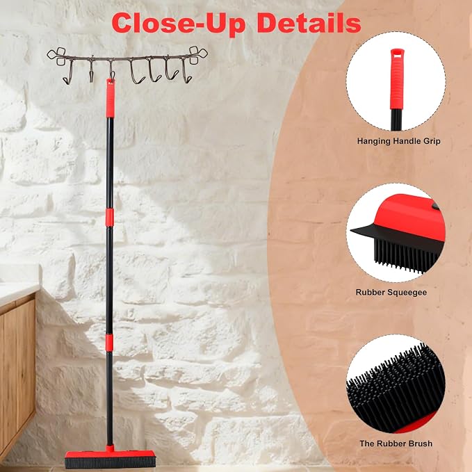 Rubber Broom for Pet Hair Removal - Image 5