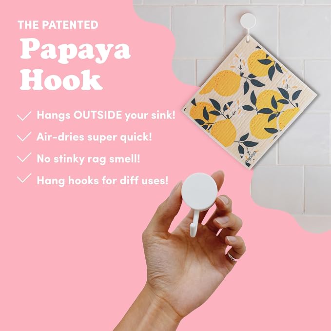 Papaya Reusable Paper Towels, Premium Swedish Dishcloths - Image 6