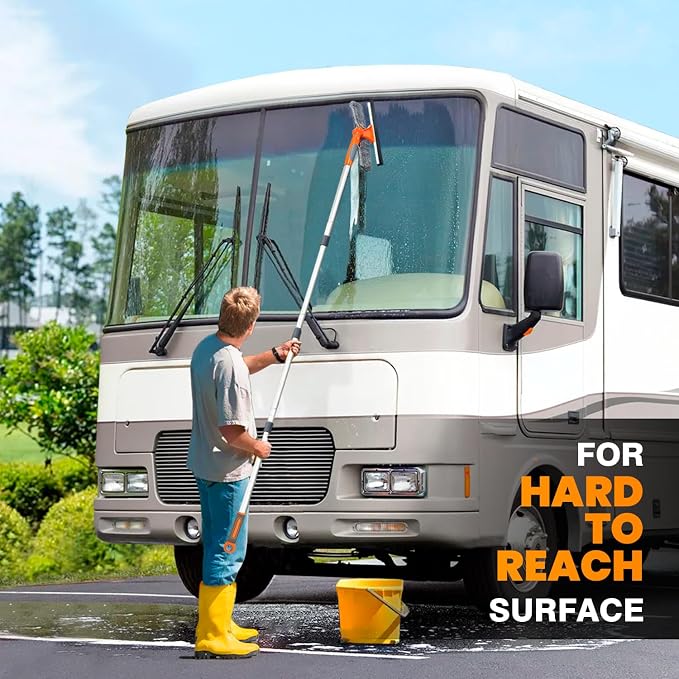 Professional Window Squeegee Cleaner, 2 in 1 Shower Squeegee - Image 4