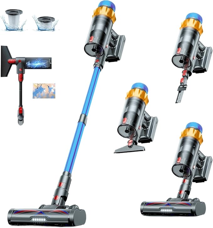 Cordless Vacuum Cleaner, 580W 48KPA 70 Mins Vacuum Cleaners by Unknown
