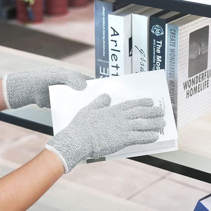 Evridwear Microfiber Gloves for Plant Dusting, Resuable Leaf Cleaning Glove for - Image 6