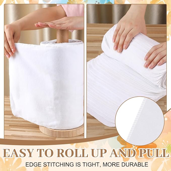 36 Pack Classic Reusable Cleaning Cloths Washable Cotton Kitchen Towels - Image 3