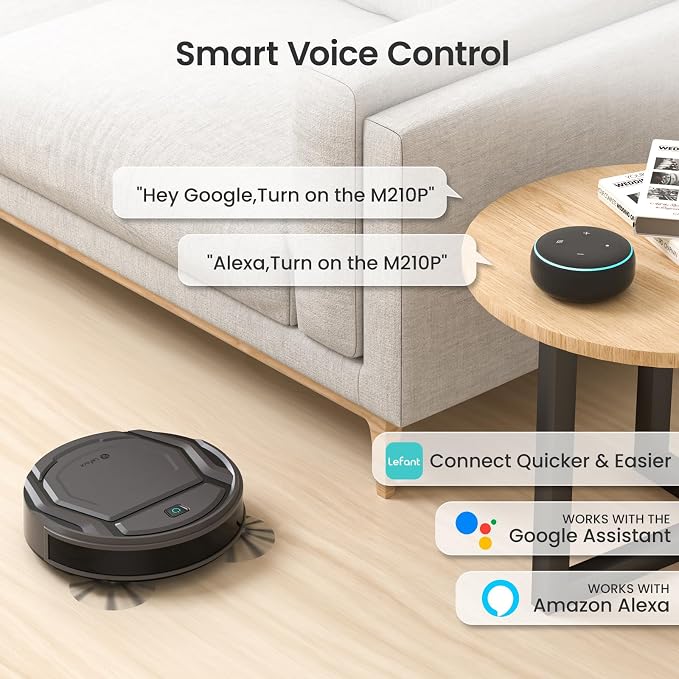 Lefant M210P Robot Vacuum, Powerful Suction, Ultra-Slim, 120 Mins Runtime - Image 8