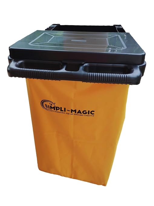 Simpli-Magic Janitorial Cart, 330 lbs Capacity – 3-Shelf Commercial - Image 4