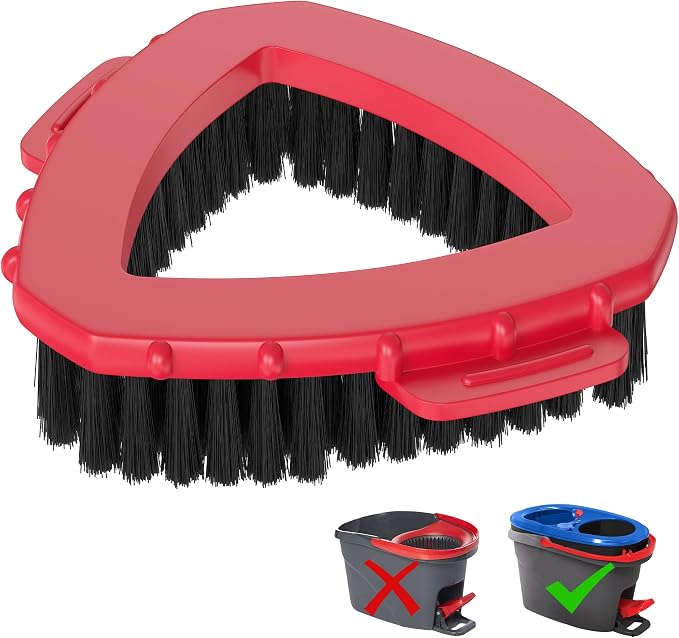 Replacement Scrub Brush for O-Cedar 2-Tank System, 4.4" Triangular Spin Mop by Aifacay