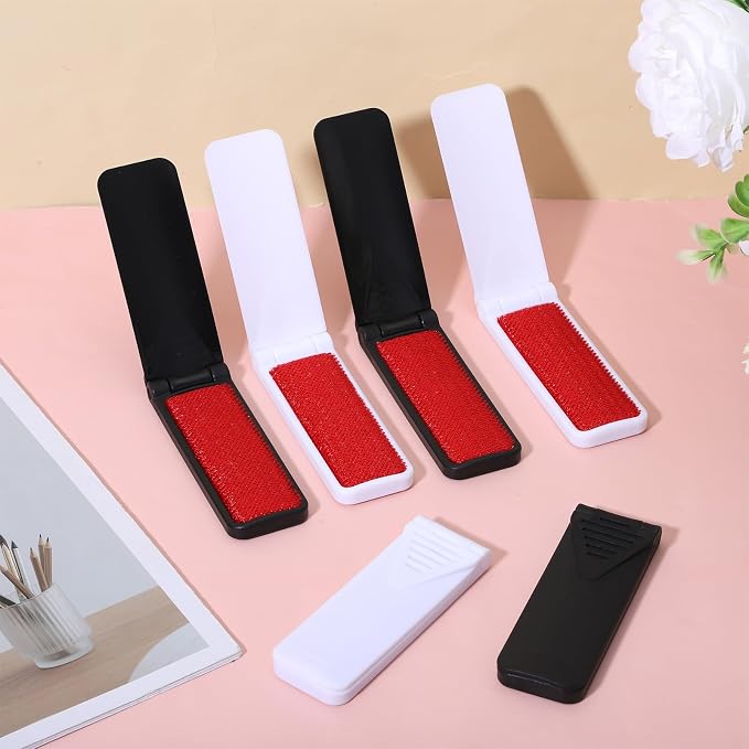 6 Pack Foldable Lint Brush Pet Hair Remover Portable Mini Clothes Brush - Image 6