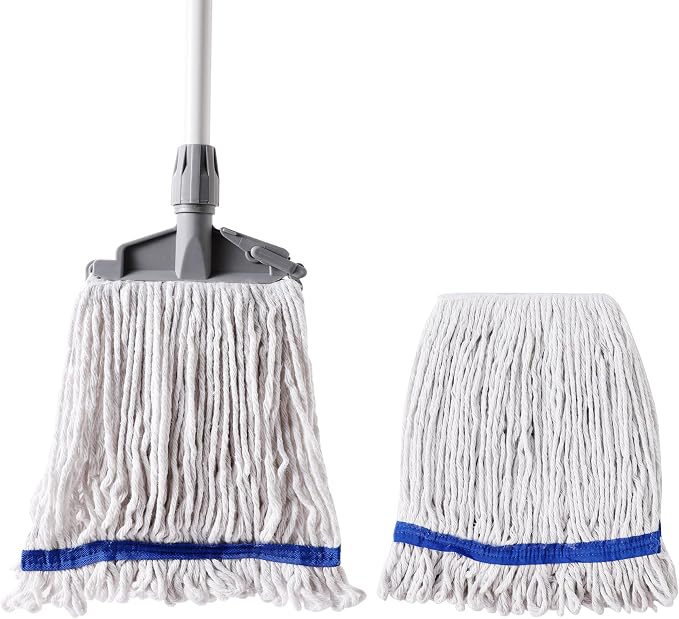 Eyliden String Mops for Floor Cleaning, Heavy Duty Looped-End Commercial Mops by Eyliden