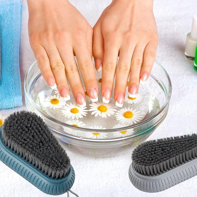 2 Pcs Nail Brush for Cleaning Fingernails, heavy Duty Finger Nail Scrub Brush - Image 5