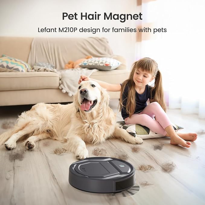 Lefant M210 Pro Robot Vacuum, Slim Quiet, 3 Adjustable Suction Levels, 6 Modes - Image 2