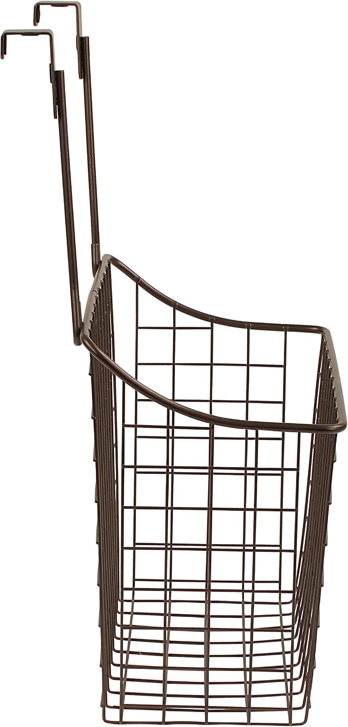 Spectrum Large Over Cabinet Door Organizer Bronze Wire Storage Basket - Image 5