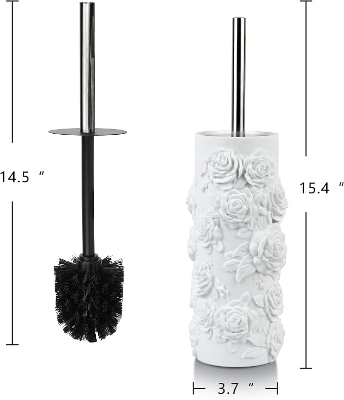 Toilet Brush and Holder Set for Bathroom, Stylish and Durable Cleaning Tool - Image 2