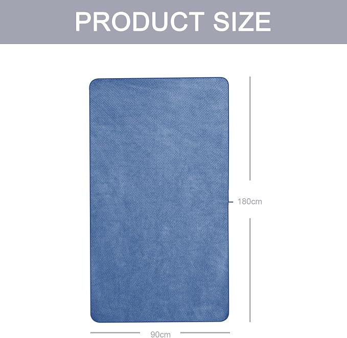2 Pack Bath Towel Set 35" x 70", Extra Large Waffle Bath Towel Set, Microfiber - Image 3