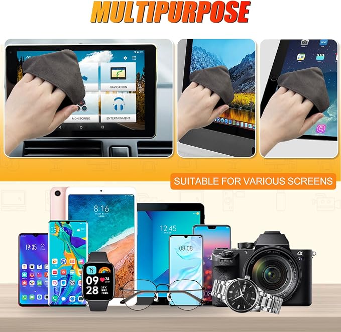SuperKaKa Car Screen Cleaner- Vehicle Touchscreen Microfiber Cleaning Cloth - Image 3