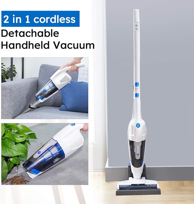 Vacmaster VSD1801 Cordless Handheld & Stick Vacuum Cleaner 2 in 1, Rechargeable - Image 2