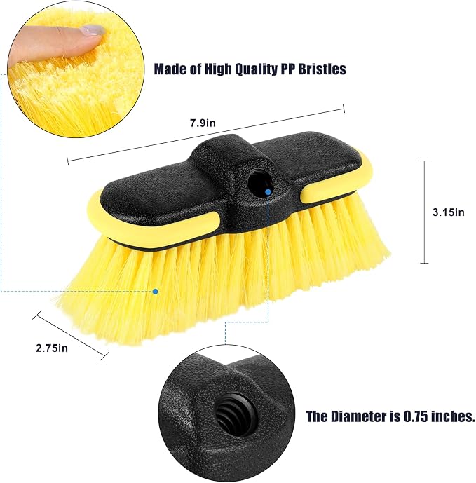 Car Wash Brush Head, Scrub Brush Attachment - Image 3