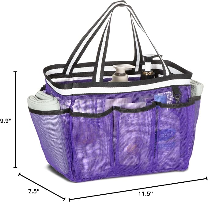 XL Mesh Shower Caddy Portable Shower Bag - Image 8