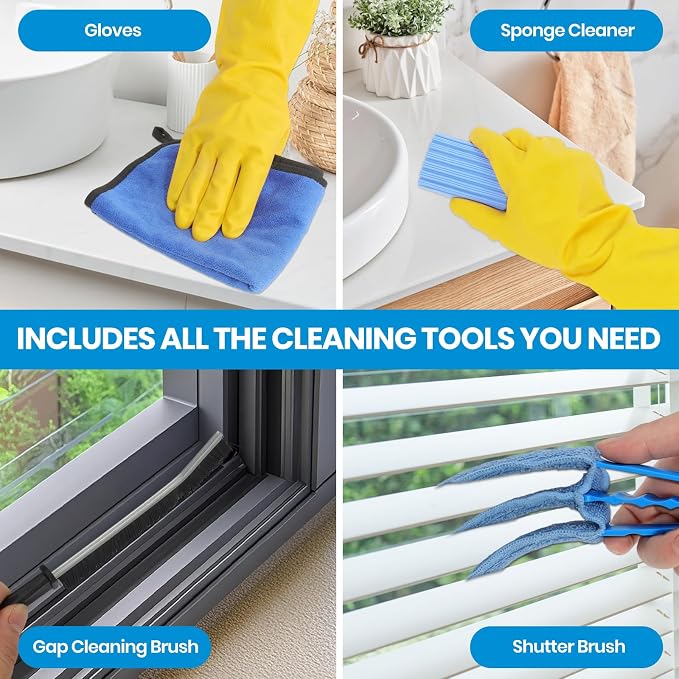 Ceiling Fan Cleaner Duster Kit 72 Inch Ceiling Fan Duster Extension Pole 8-in-1 - Image 3