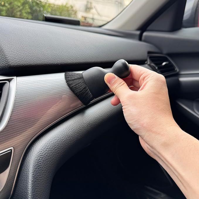 Car Detailing Brush, Soft Bristle Cleaning Brush, Scratch-Free Auto Duster Tool - Image 6