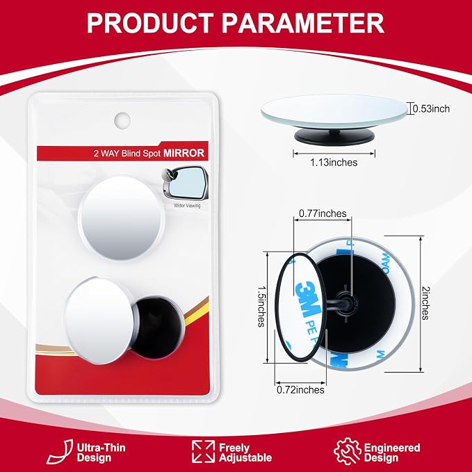 LivTee Blind Spot Mirrors, Exterior Accessories - Image 3