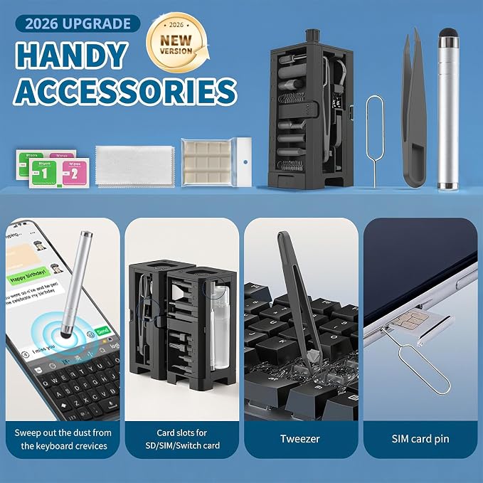 2026 Upgrade Phone Cleaning Kit 57PCS, iPhone Cleaning Kit, Airbud Cleaning Kit - Image 7