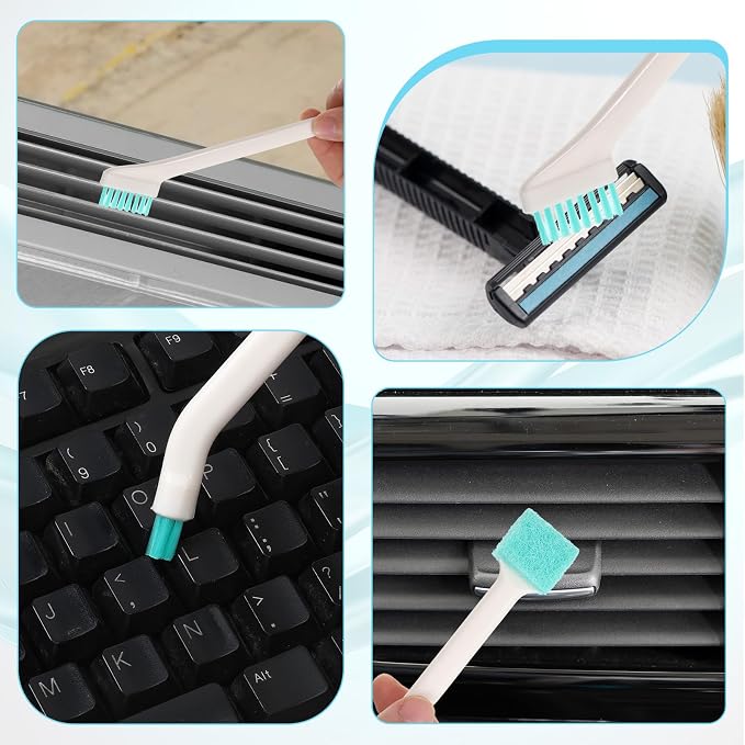 16 Pcs Small Household Cleaning Brushes, Deep Detail Crevice Cleaning Tool Set - Image 4