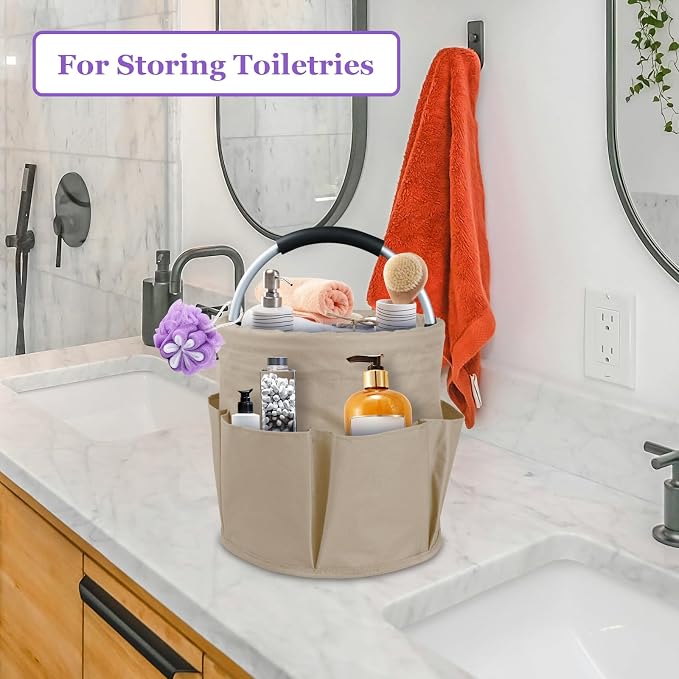 17L Cleaning Supply Caddy with Soft Handle, Portable Shower Caddy in 600D - Image 6