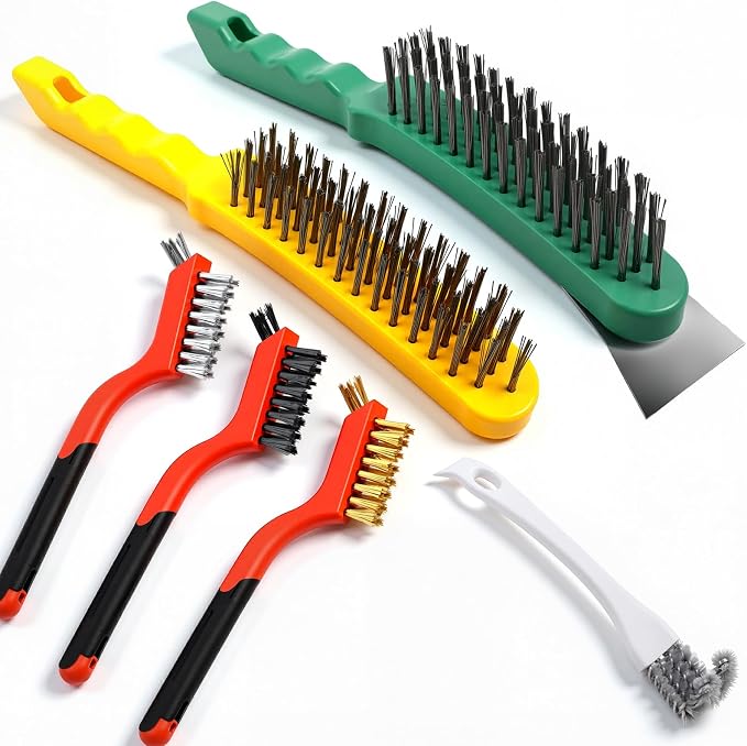 6 Pcs Heavy-Duty Cleaning Brush Set by Unknown