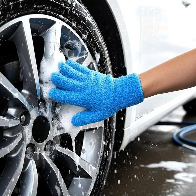 2 Pairs Microfiber Dusting Gloves, Reusable Plant Dusting Gloves Washable - Image 4