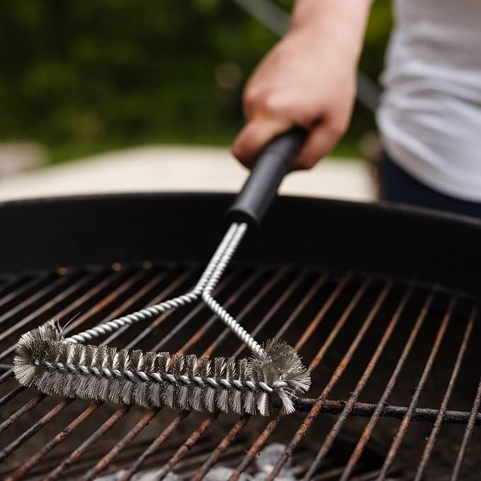 Chef Craft Select BBQ Grill Brush, 18 Inch, Stainless Steel/Black - Image 6