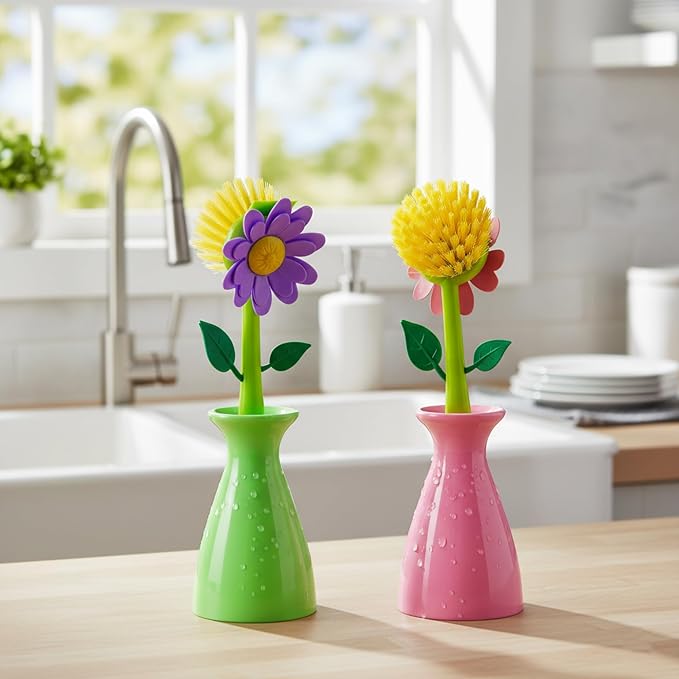 Long Handle Vegetable and Fruit Brush, Florganic Dish Brush - Image 5
