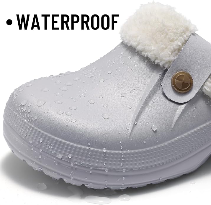 Beslip Classic Fur Lined Clogs Waterproof Winter Fuzzy Slippers - Image 4