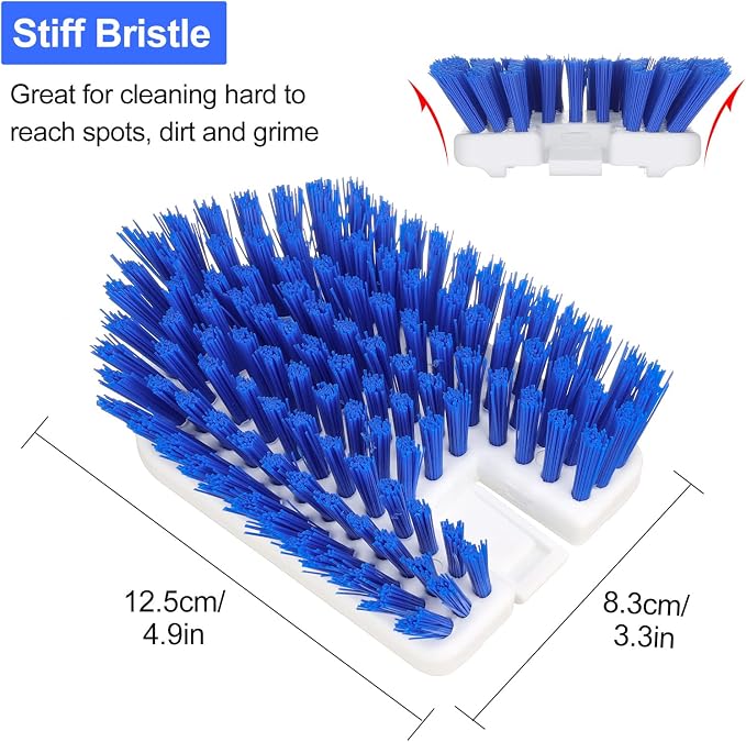 Lalafancy Cleaning Brush Head Tub and Tile Scrubber Stiff Bristles Brush - Image 3