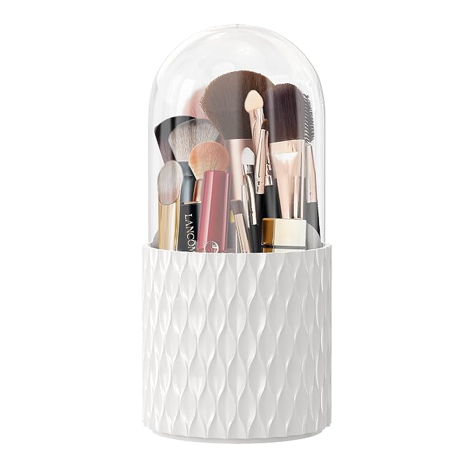 Rotating Makeup Brush Holder, 360 Rotating Cosmetics Make up Brush Organizer by DooGooCoo