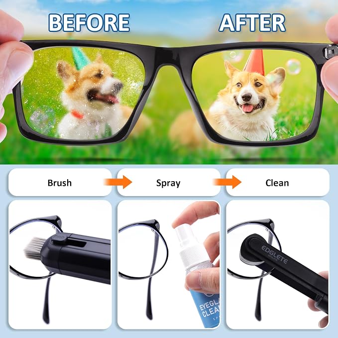 Glasses Cleaner Eyeglass Cleaning Kit, Lens Cleaners Spray - Image 4