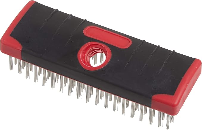 Red Devil 4166 7-Inch Soft Grip Stainless Steel Scrub Brush - Image 4