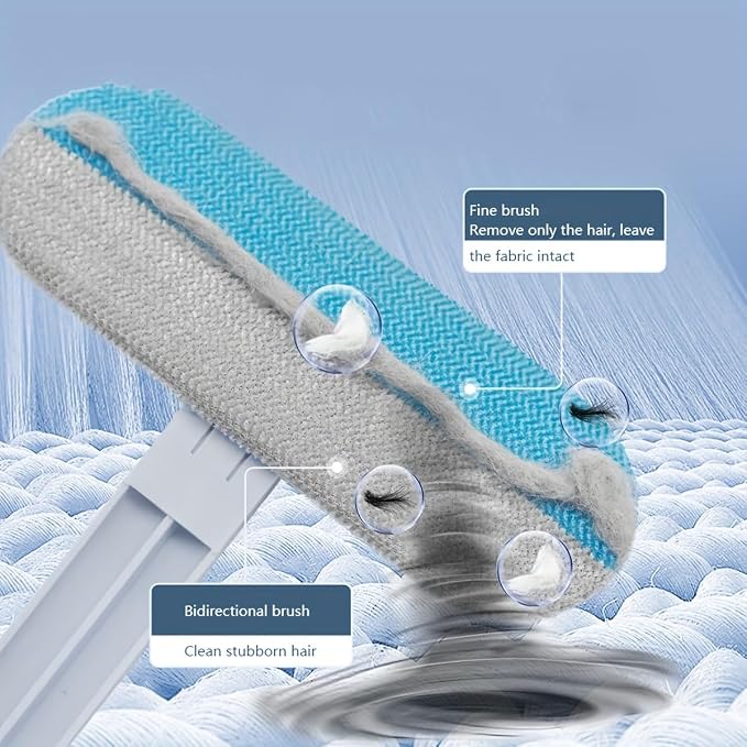 4-in-1 Pet Hair Remover & Window Screen Cleaner, Wet/Dry Dual-Use - Image 8
