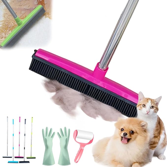Pet Hair Rubber Broom, Rubber Broom by Unknown