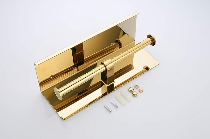 BGL Double Toilet Paper Holder Stainless Steel 304 Wall Mounted Two Heads Roll - Image 5