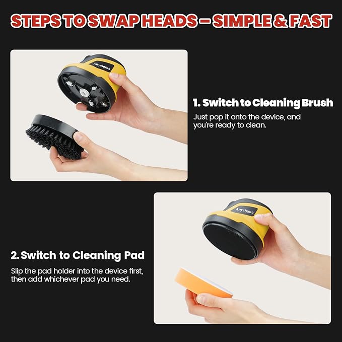 Electric Grill Brush- Waterproof Cordless Rotary Cleaning Brush - Image 6