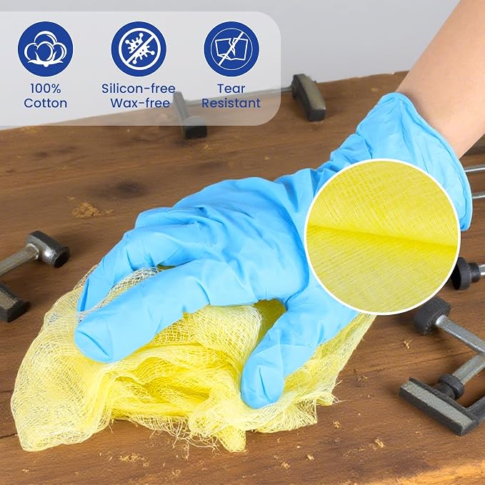 CAREGY 16Pcs Tack Cloth for Removing Dust from Woodworking, Sanding Particles - Image 3