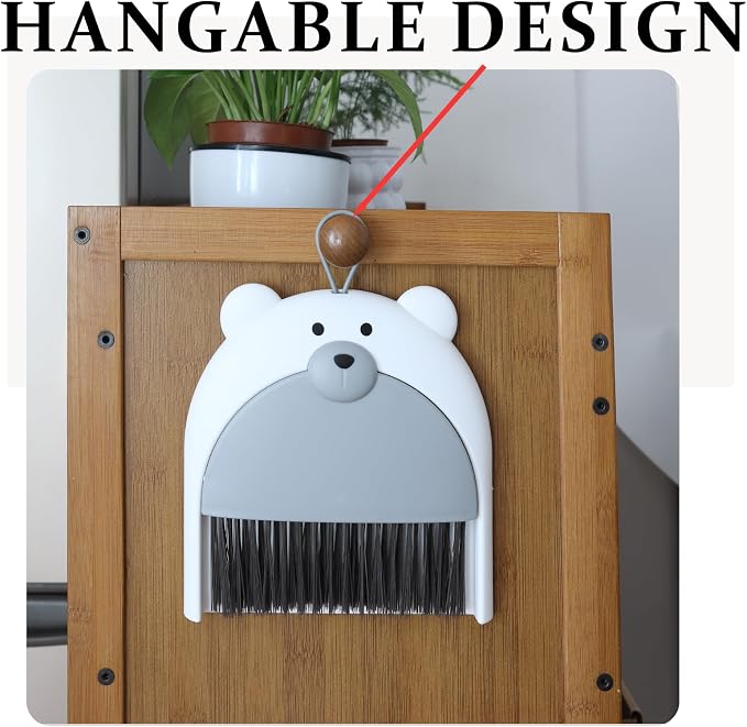 Small Broom and Dustpan Set Mini Hand Broom and Brush Set Handheld Broom and - Image 3