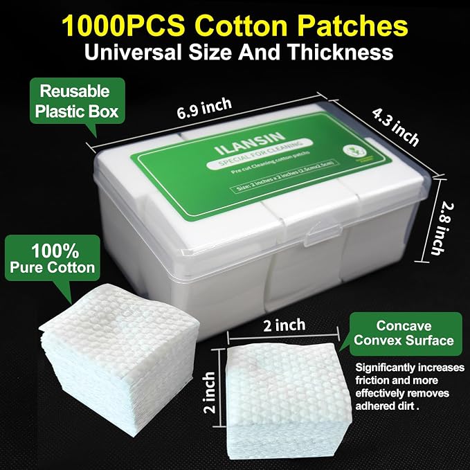 3000/1500PCS Gun Cleaning Patches+CLP Oil, Professional Wipes - Image 2