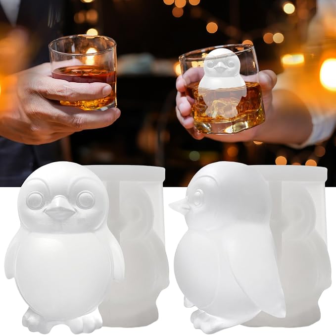 3D Penguin Ice Cube Silicone Molds Tray by SIUPER