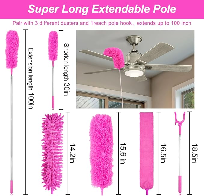 Microfiber Dusters for Cleaning, Feather Dusters - Image 2