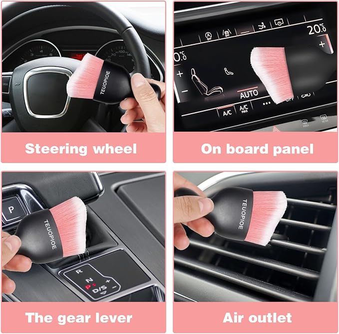 Car Interior Cleaning Brush, Car Duster Interior, Car Detailing Brush Dusting - Image 7