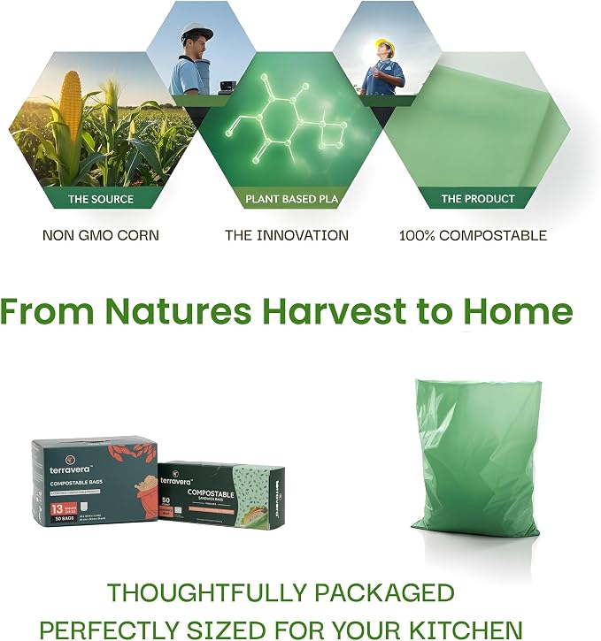 2.6 Gallon Compostable Food Scrap Bags - Image 7