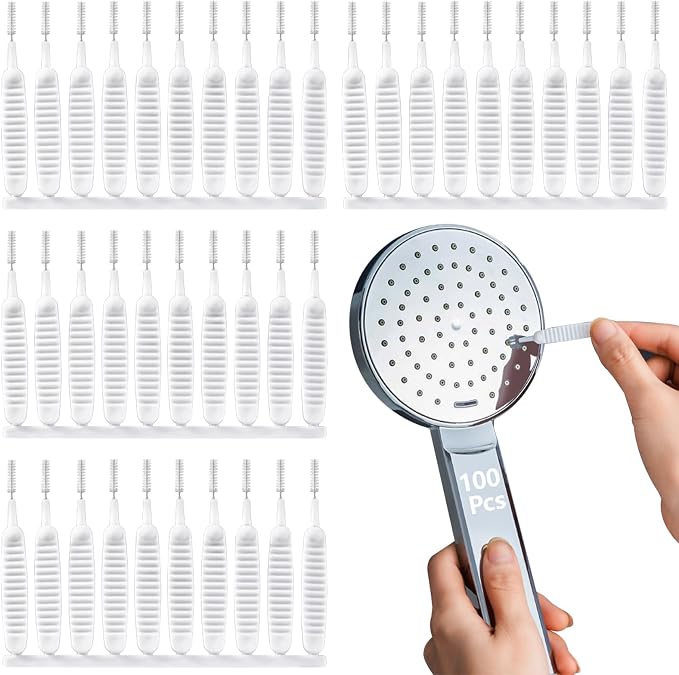 100 Pieces Mini Shower Head Cleaning Brush Multifunctional Gap Hole by Huakaile