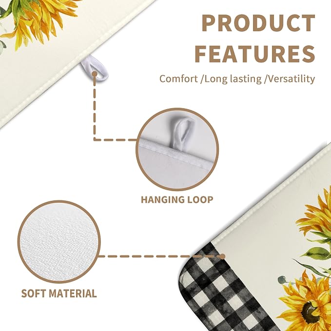 Summer Sunflower Dish Drying Mats - Image 2