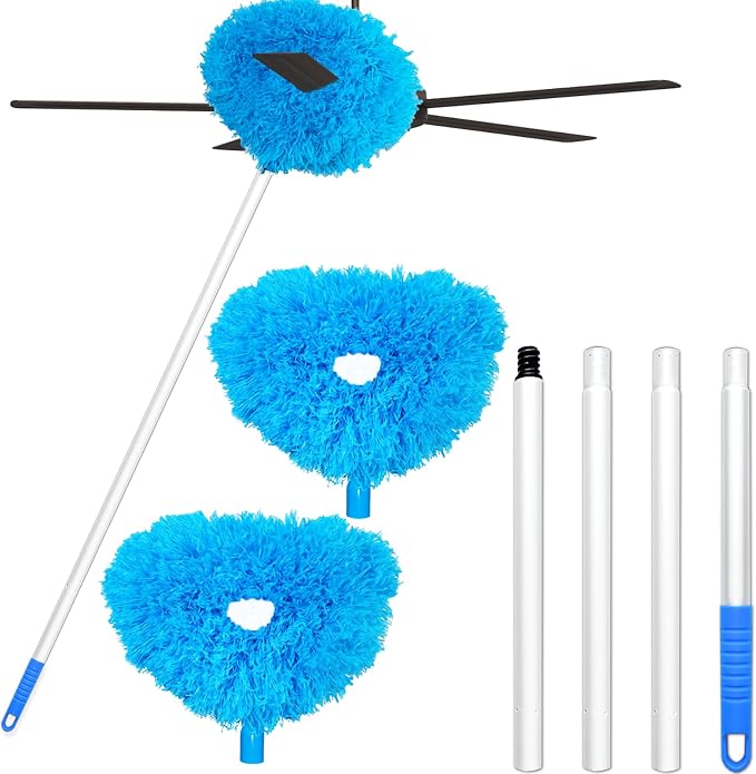 2 Pack Ceiling Fan Cleaner Duster, Reusable Microfiber High Ceiling Fan Blade by Unknown