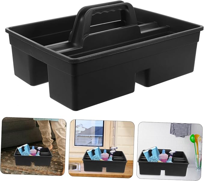 balacoo 1pc Compartment Plastic Cleaning Tool Carrier Compact Organizer - Image 6